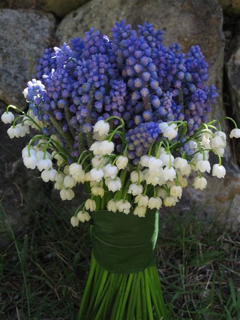 Hyacinth And Lily Of The Valley Bridal Party Flowers Bridal Bouquet