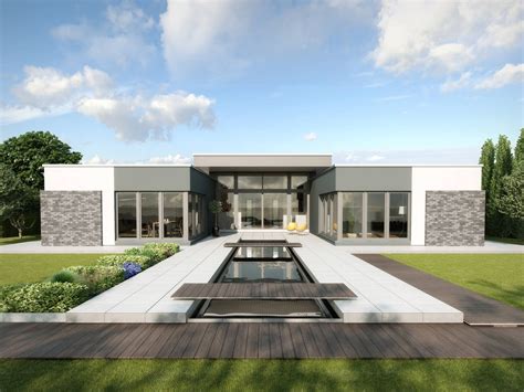 Bauen sie ein haus ab 100.000 € bis zur luxusvariante für über 350.000 €. Bungalow Cote d'Azur - Luxus-Bungalow von GUSSEK HAUS.