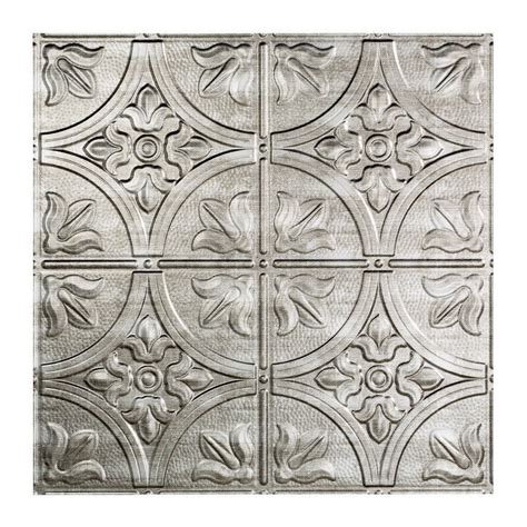 Buy 2 X 2 Tile Crosshatch Silver Fasade Traditional 2