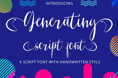 generating script font  studio