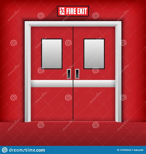 Fire Exit Door Stock Illustrations 1573 Fire Exit Door