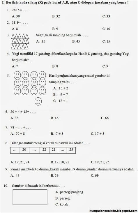 Soal Matematika Kelas 8 Semester 1 Dan Jawabannya - Guru Ilmu Sosial