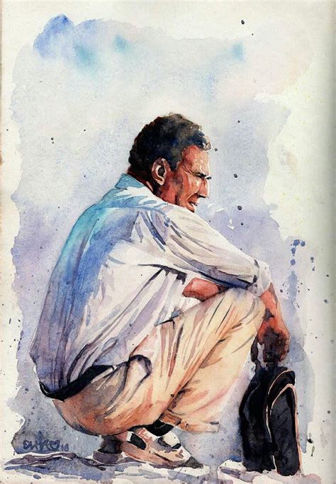 Pin By Mahboob Elham On Contemporary Figurative Watercolor Watercolor