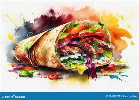 turkish doner kebab a delicious turkish dish made of grilled meat served on a warm pita bread