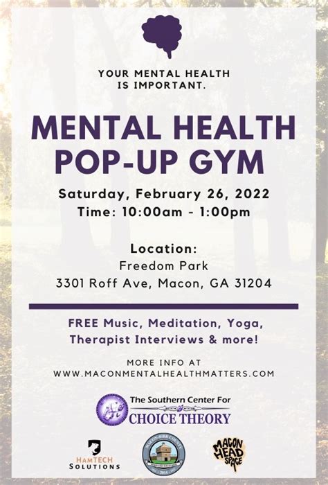 macon mental health matters holds pop up gym nutrition center