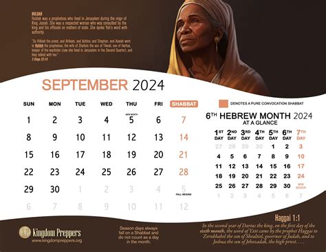Hebrew Israelite Calendar 2024 2025 — Kingdom Preppers