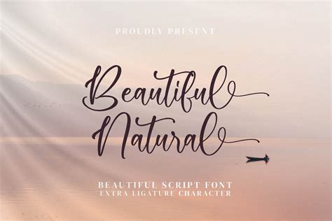 Beautiful Natural Font By Integritypestudio · Creative Fabrica