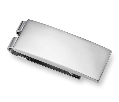 Flat metal spring clips for any application. Polished Money Clip in Stainless Steel | Blue Nile