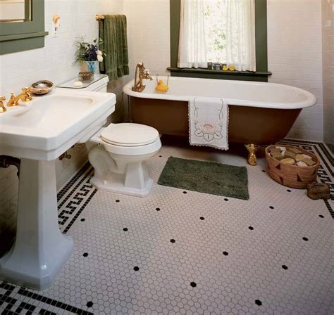 Most of these floor tile patterns were popular from the early 1900s until wwii and will fit nicely with any old house bathroom. The Floor is a Key to Style! - Arts & Crafts Homes and the ...