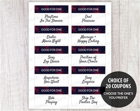 Christmas Sex Coupons For Him Love Sex Coupons For Men Sexy Etsy