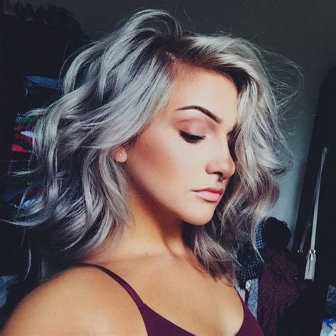 The New Hairstyle Trend Gray Hair Coloring Dyeing Gray Hair When You