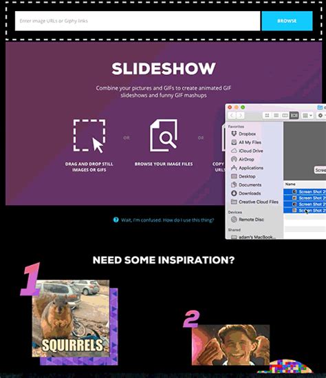how to use giphy slideshow giphy