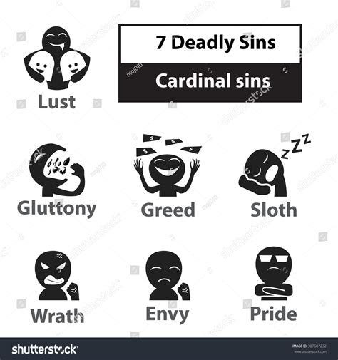 Seven Dead Sins Symbols