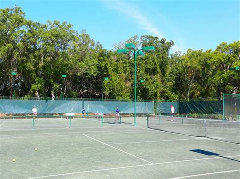 Closer View Of The Har Tru Tennis Courts Sarasota Real Estate