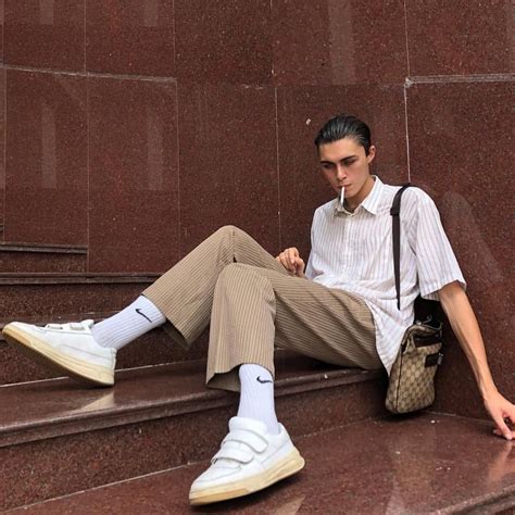 Felixspooner Wearing Acnestudios Shoes And A Gucci Side Bag A