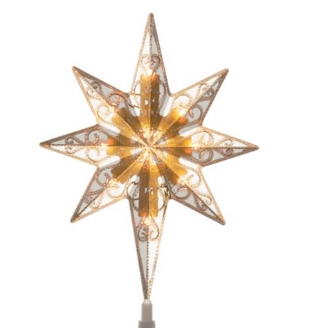 11 Bethlehem Star Tree Topper W10 Battery Operated Dual Colorr Led