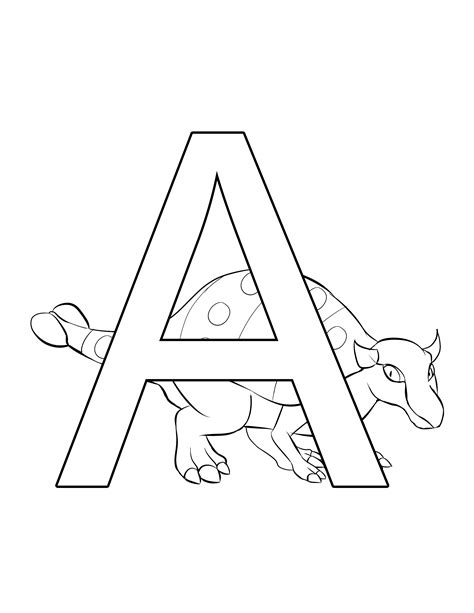 Download Free Printable Dinosaur Letters Images Printables Collection