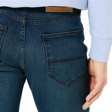 EX M S Mens Tapered Leg Jeans Stretch Denim Pants Trousers All Waist