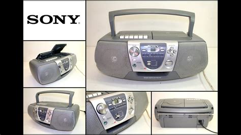 Sony Cfd V7 Radio Amfm And Cd Cassette Tape Player Portable Boombox