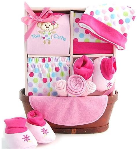 Baby T Basket Sweet Girl Pink Shower Party Loaded Girls 35 Items