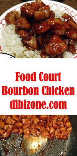 Remove dish from refrigerator and remove cover. Food Court Bourbon Chicken Copycat Recipe