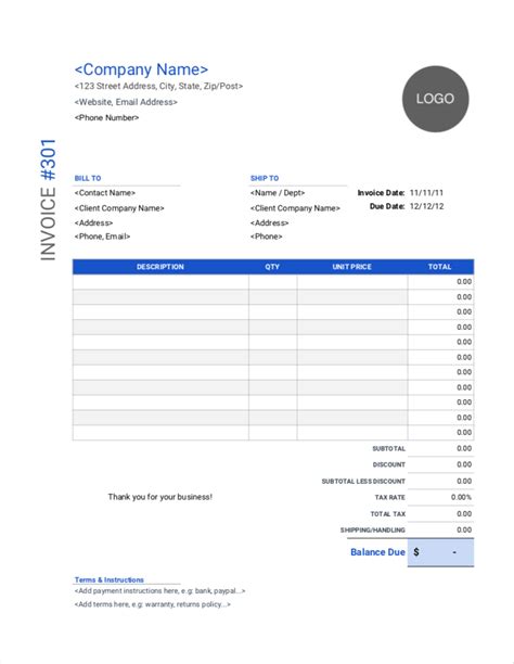 Excel Invoice Template Free Download Invoice Simple
