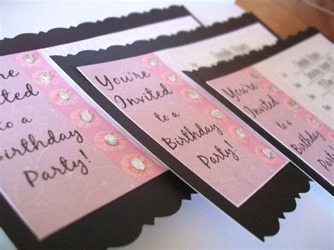 Tearful Touch Diy Birthday Invitations Fit For A Tween