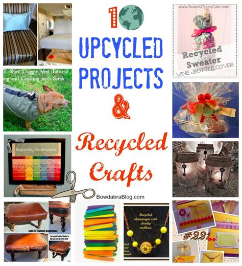 Crafts by amanda will tell you how! Feature Friday 10 Recycled Crafts and Upcycled Projects ...