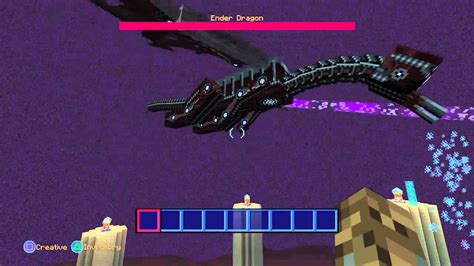 Minecraft Ps4 Ender Dragon In Different Texture Packs Youtube