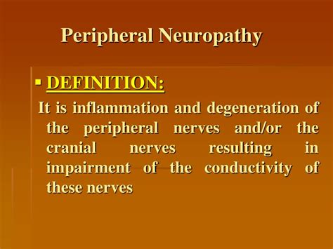 Ppt Peripheral Neuropathy Powerpoint Presentation Free Download Id