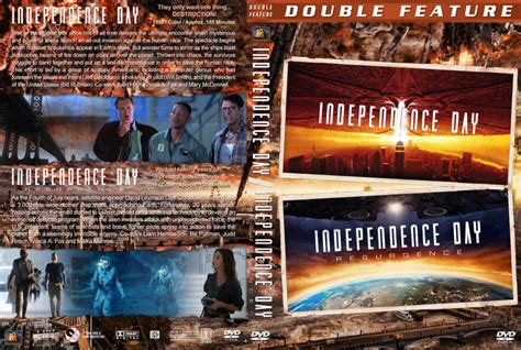 Independence Day Double Feature Dvd Cover 1996 2016 R1 Custom