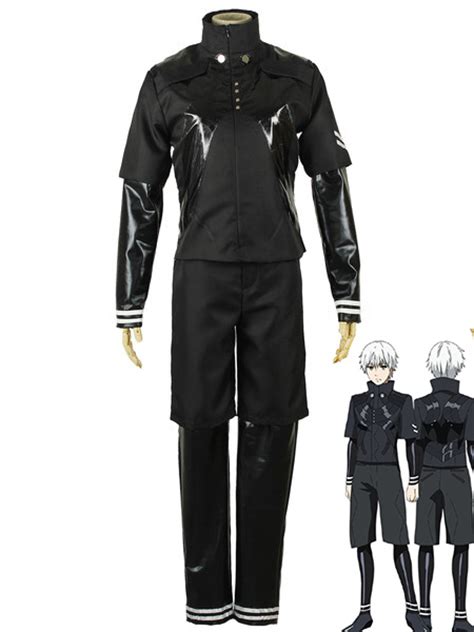 Tokyo Ghoul Ken Kaneki Black Battle Cosplay Costume