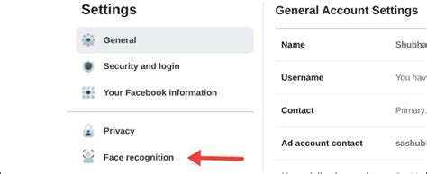 how to turn off facial recognition on facebook