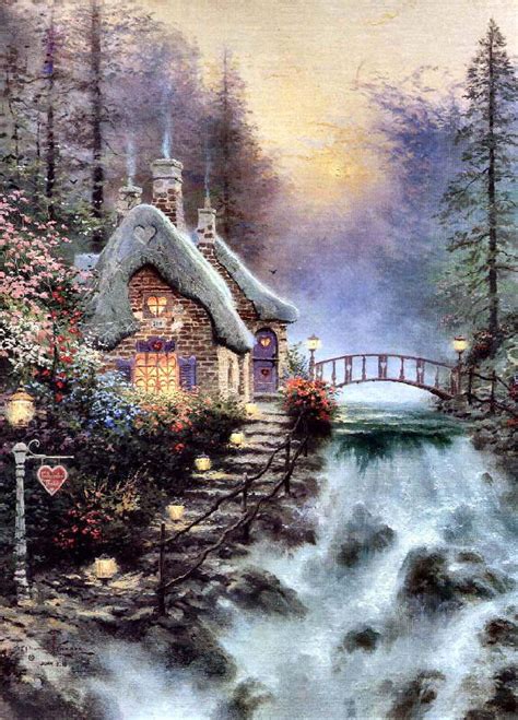 Sweetheart Cottage Ii By Thomas Kinkade Thomas Kinkade Thomas