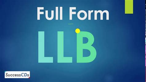 Full Form Of Llb What Is Llb Youtube
