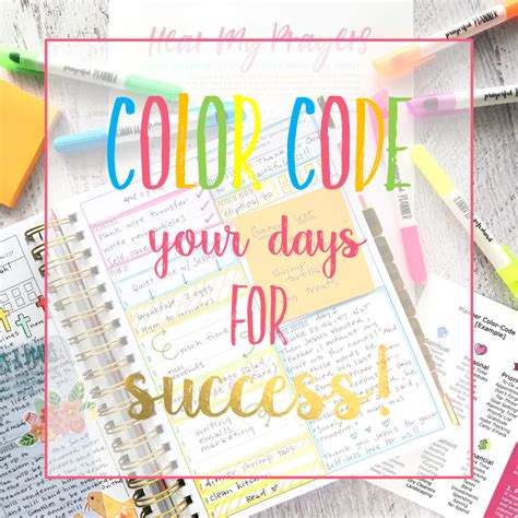How To Color Code Your Day Planner For Success Prayerful Planner