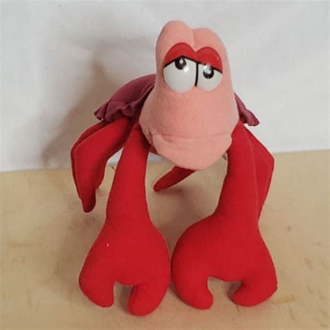 Vintage Sebastian Crab Little Mermaid Disneyland Disney World Plush 8