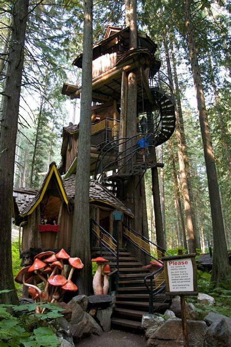 Three Story Tree House ~ The Enchanted Forest ~ Revelstoke British