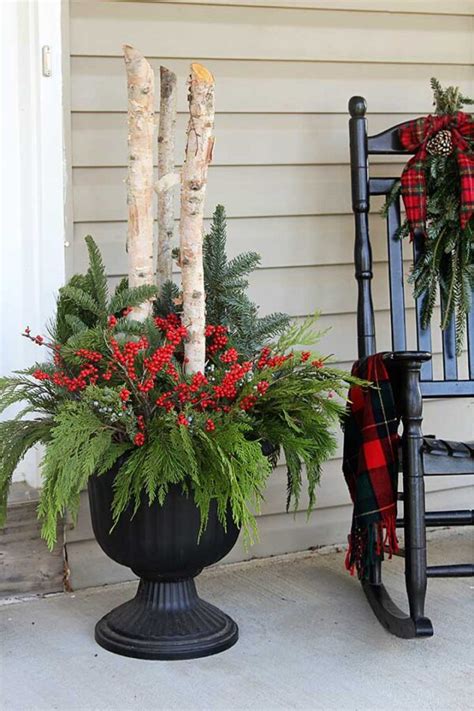 How To Make Outdoor Christmas Planters House Of Hawthornes