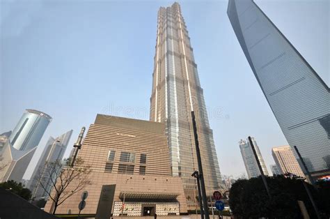 Jin Mao Tower From The Floor In Shanghai Editorial Stock Photo Image