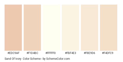 Sand Of Ivory Color Scheme White