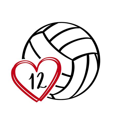 Custom Volleyball Number SVG PNG Personalized Sports Cut Files | Etsy UK