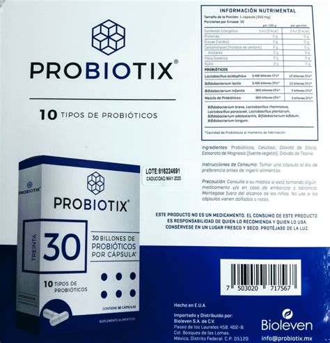 Probiotix Probióticos 2 Cajas D 30 Cápsulas Cu Envio Gratis 89900