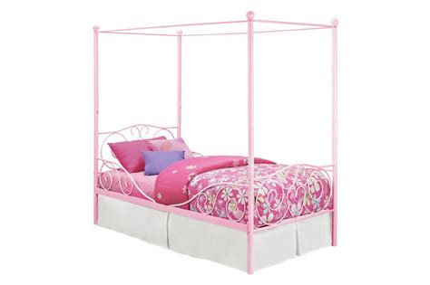 Dhp Canopy Twin Metal Bed Pink Toys R Us Canada