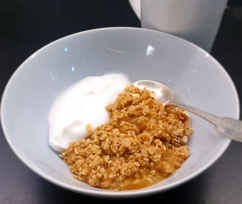 Crumble sans gluten aux flocons davoine