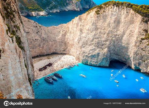Shipwreck Bay Zante Island Greece — Stock Photo © Traid 165737482