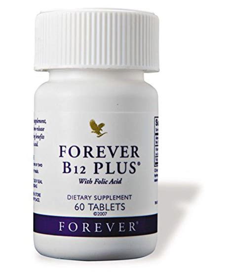 Vitamin b12 is most commonly used for vitamin b12 deficiency, a condition in which vitamin b12 levels in the blood are too low, as well as cyanide poisoning and high levels of taking b vitamin supplements that include vitamin b12 might slightly reduce stroke risk in people with heart disease. Forever B12 Plus 60 no.s Vitamins Tablets: Buy Forever B12 ...
