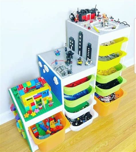 Lego Table With Storage Lego Storage Kids Storage Storage Ideas