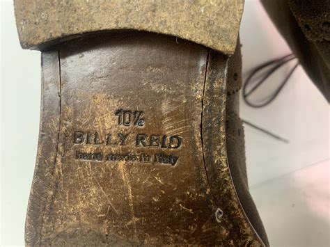 Billy Reid Distressed Brown Wingtip Brogue Boots 10 12 Very Nice