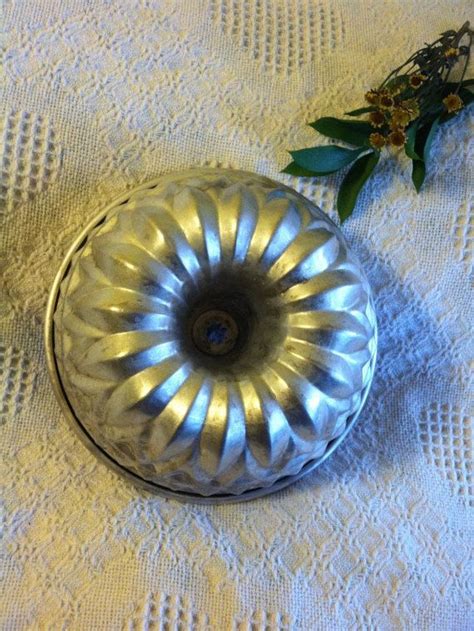 Dust with flour, tapping out excess. German Bundt Cake Pan Large Aluminum Vintage Pastry Baking ...